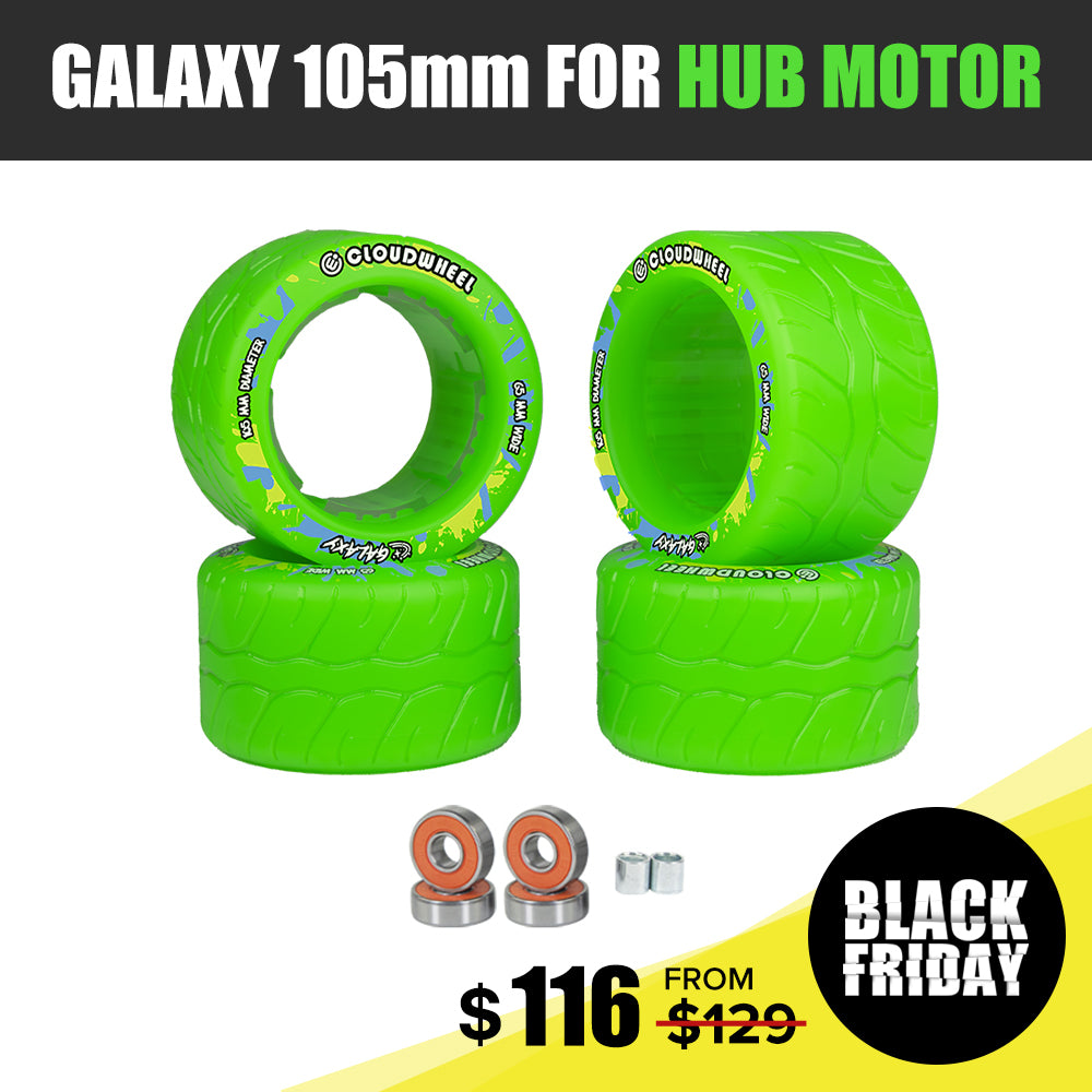 CLOUDWHEEL Galaxy 105mm Hub Motor Sleeve Urban All Terrain Off Road Electric Skateboard Wheels