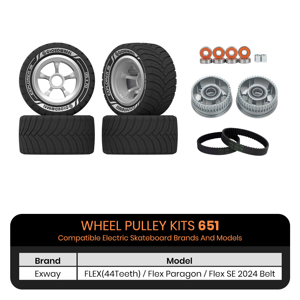 CLOUDWHEEL Explorer 135mm Urban All Terrain Off Road Electric Skateboard Wheels