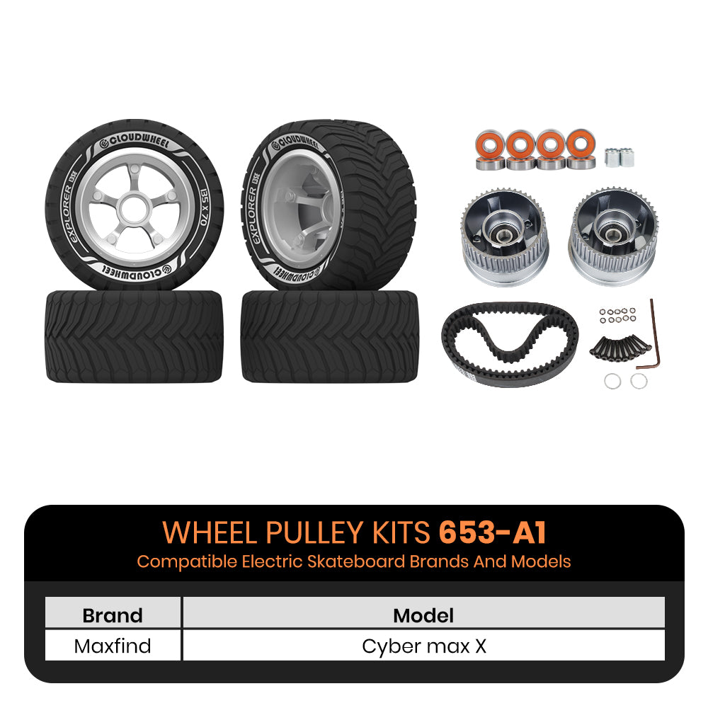 CLOUDWHEEL Explorer 135mm Urban All Terrain Off Road Electric Skateboard Wheels