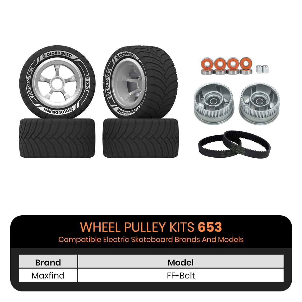 CLOUDWHEEL Explorer 135mm Urban All Terrain Off Road Electric Skateboard Wheels