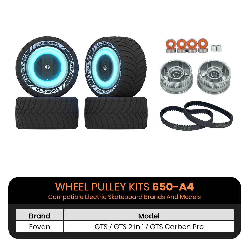 CLOUDWHEEL Explorer 135mm Urban All Terrain Off Road Electric Skateboard Wheels