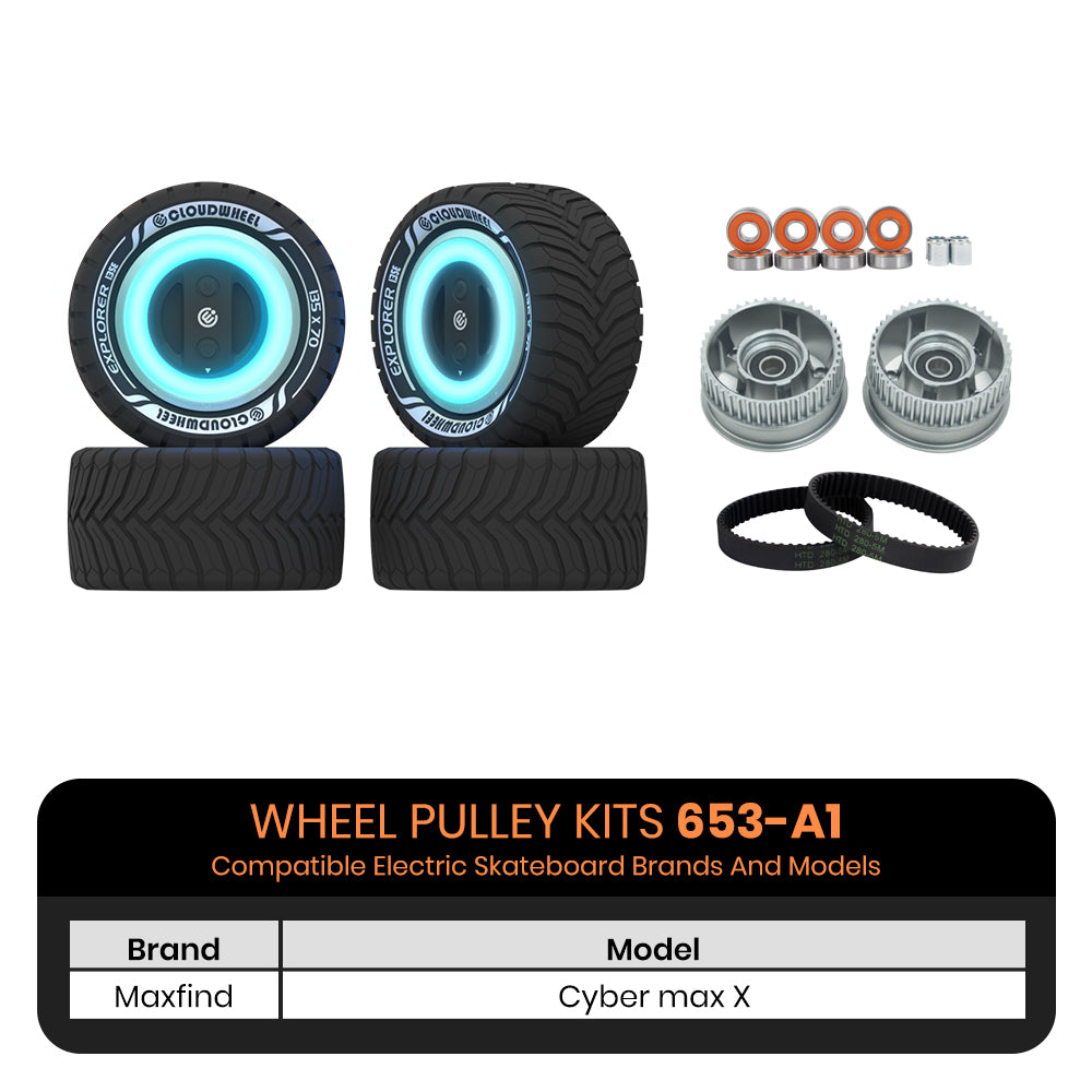CLOUDWHEEL Explorer 135mm  Urban All Terrain Off Road Electric Skateboard Wheels