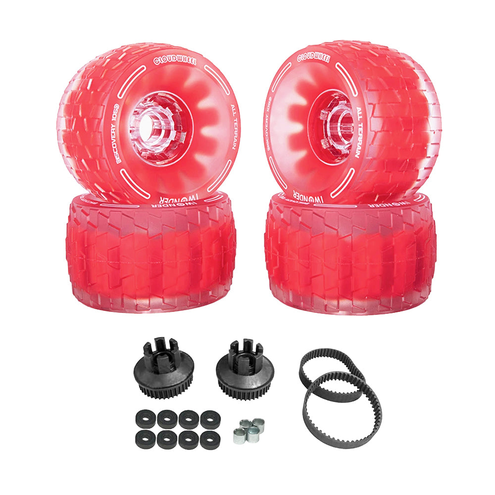 CLOUDWHEEL Discovery 120mm/105mm Urban All Terrain Off Road Electric Skateboard Wheels For Meepo Belt Board Wheel Pulley Kit