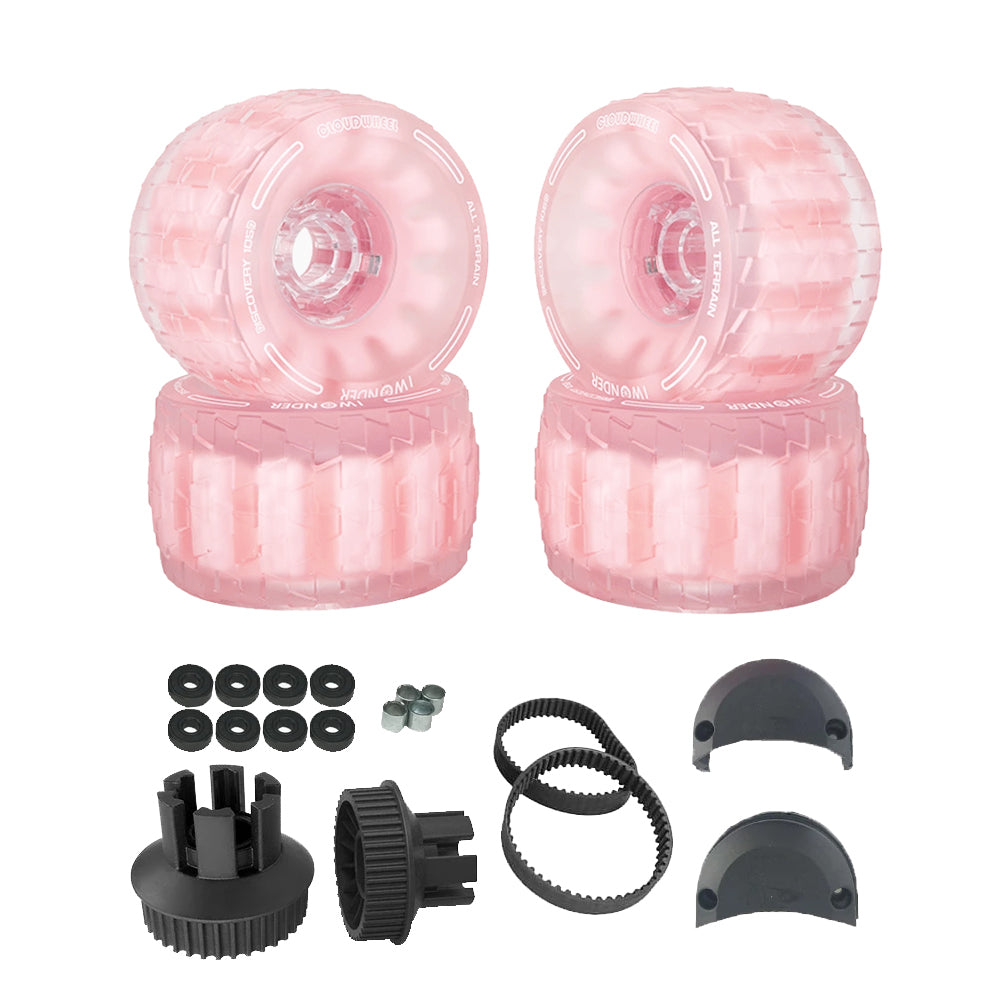 CLOUDWHEEL Discovery 120mm/105mm Urban All Terrain Off Road Electric Skateboard Wheels For Backfire Boards Wheel Pulley Kit
