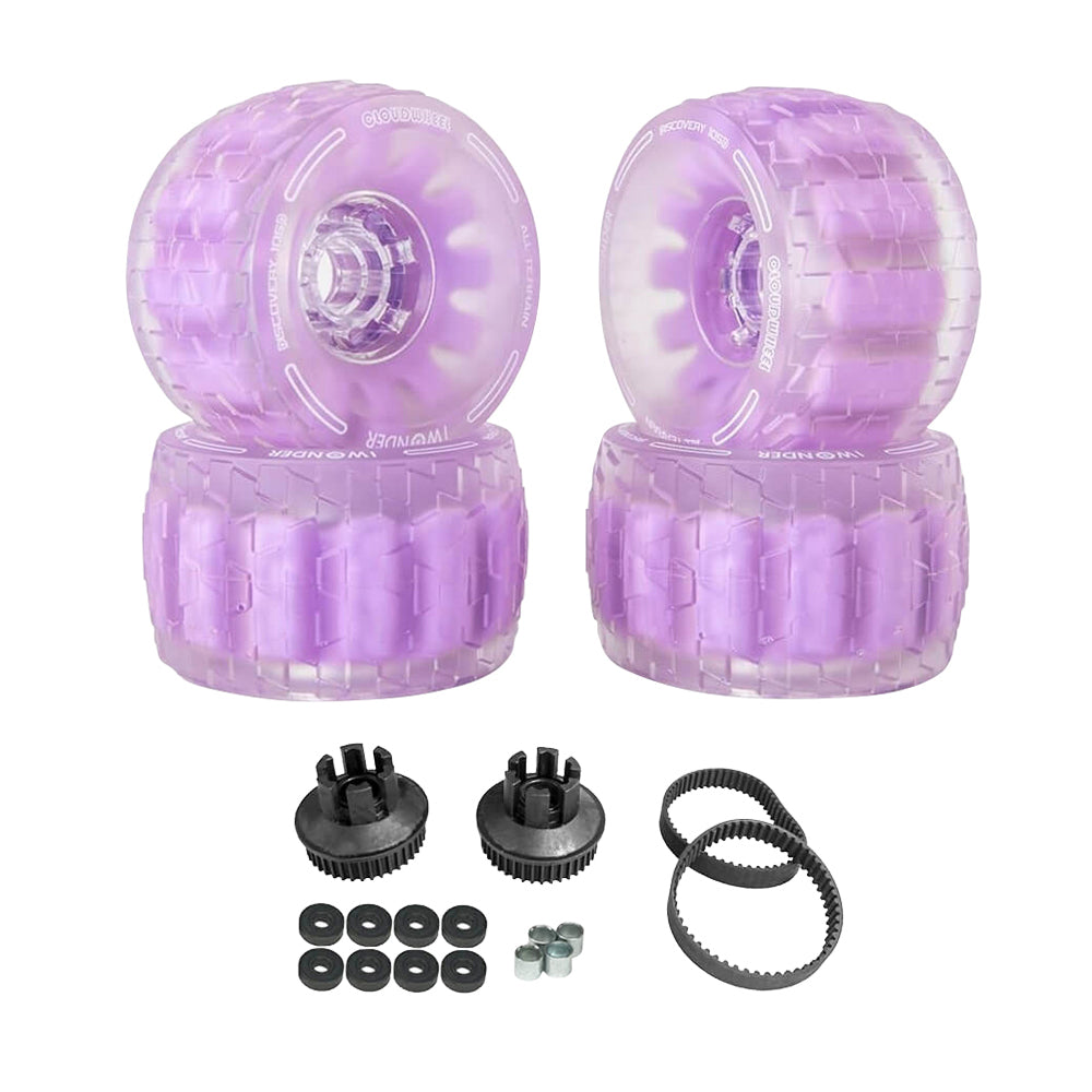 CLOUDWHEEL Discovery 120mm/105mm Urban All Terrain Off Road Electric Skateboard Wheels For Meepo Belt Board Wheel Pulley Kit