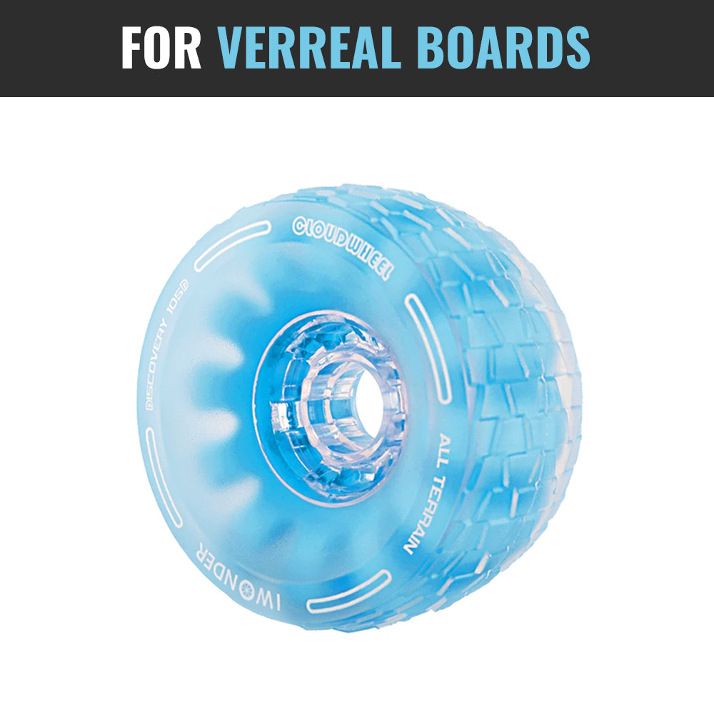CLOUDWHEEL Discovery 120mm/105mm Urban All Terrain Off Road Electric Skateboard Wheels For Verreal RS Wheel Pulley Kit