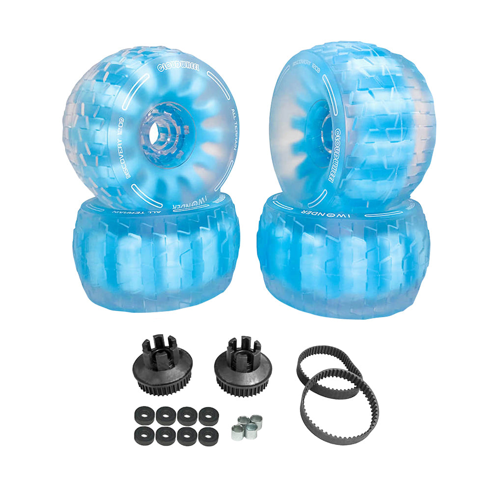 CLOUDWHEEL Discovery 120mm/105mm Urban All Terrain Off Road Electric Skateboard Wheels For Meepo Belt Board Wheel Pulley Kit