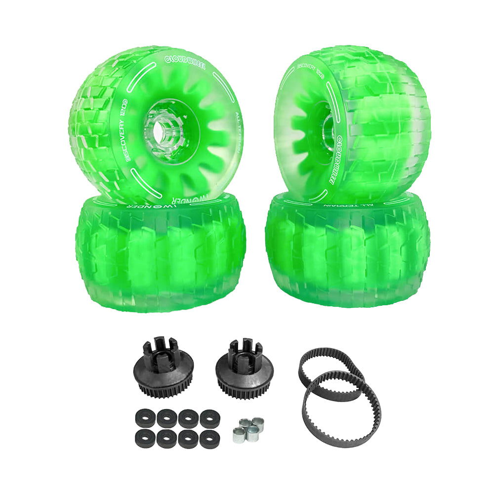 CLOUDWHEEL Discovery 120mm/105mm Urban All Terrain Off Road Electric Skateboard Wheels For Meepo Belt Board Wheel Pulley Kit