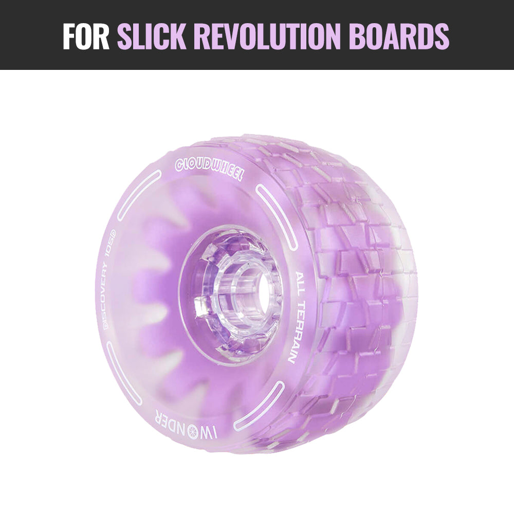 CLOUDWHEEL Discovery 120mm/105mm Urban All Terrain Off Road Electric Skateboard Wheels For Slick Revolution Boards Wheel Pulley Kit