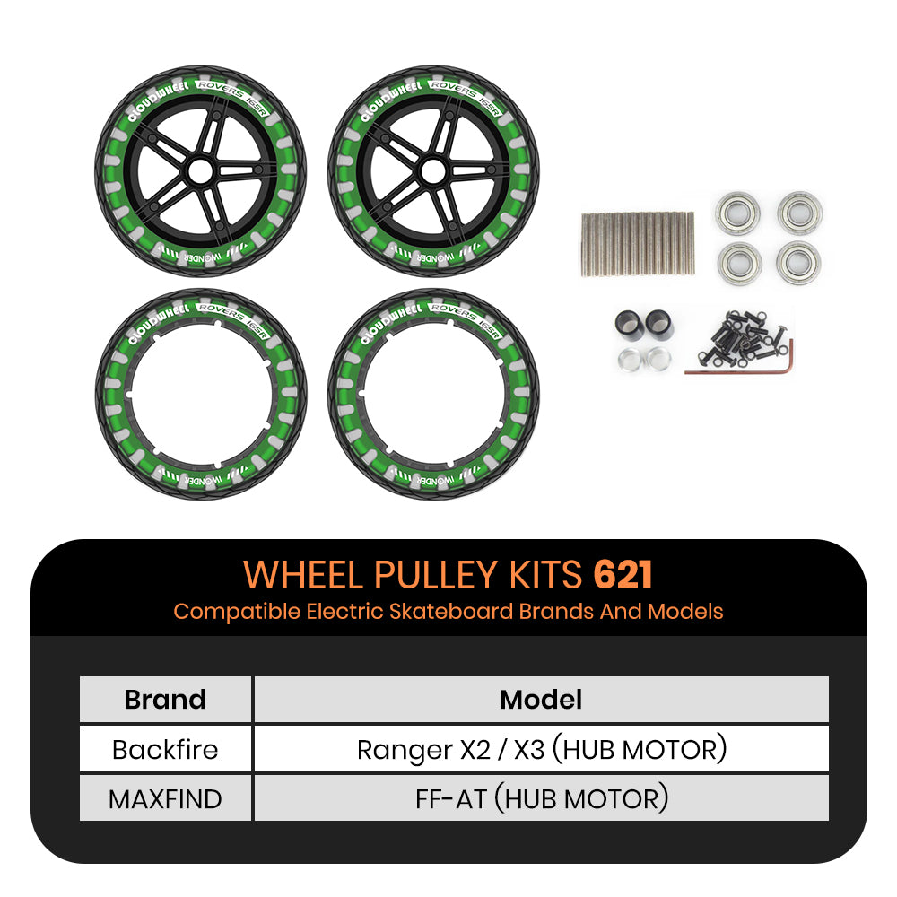 CLOUDWHEEL ROVERS 165R Urban All Terrain Off Road Electric Skateboard Wheels