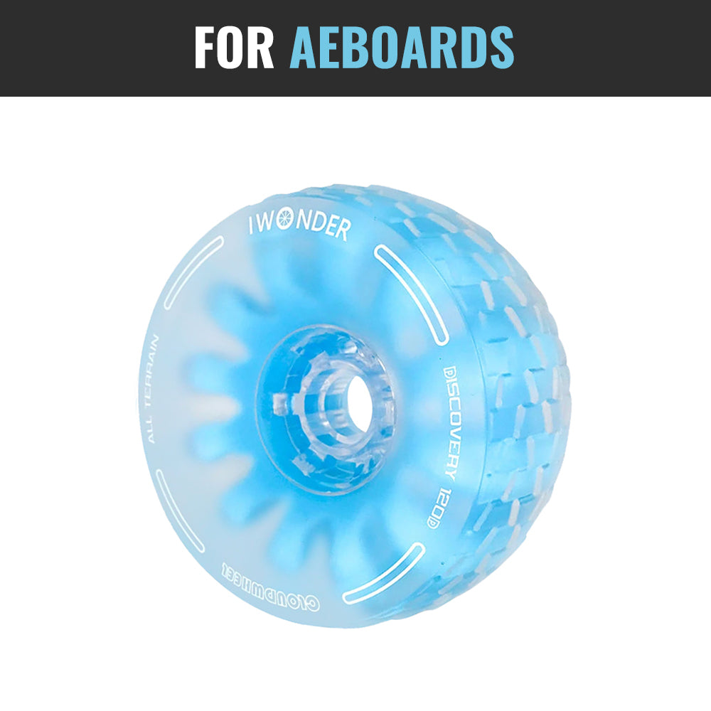 CLOUDWHEEL Discovery 120mm/105mm Urban All Terrain Off Road Electric Skateboard Wheels For Aeboard Belt Drive Wheel Pulley Kit