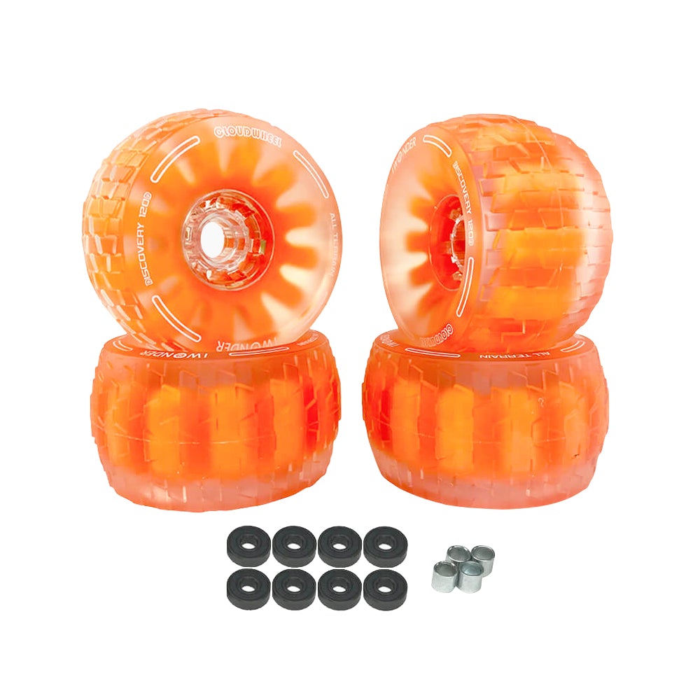 CLOUDWHEEL Discovery 120mm/105mm Urban All Terrain Off Road Electric Skateboard Wheels For MAXFIND FF-Belt Boards