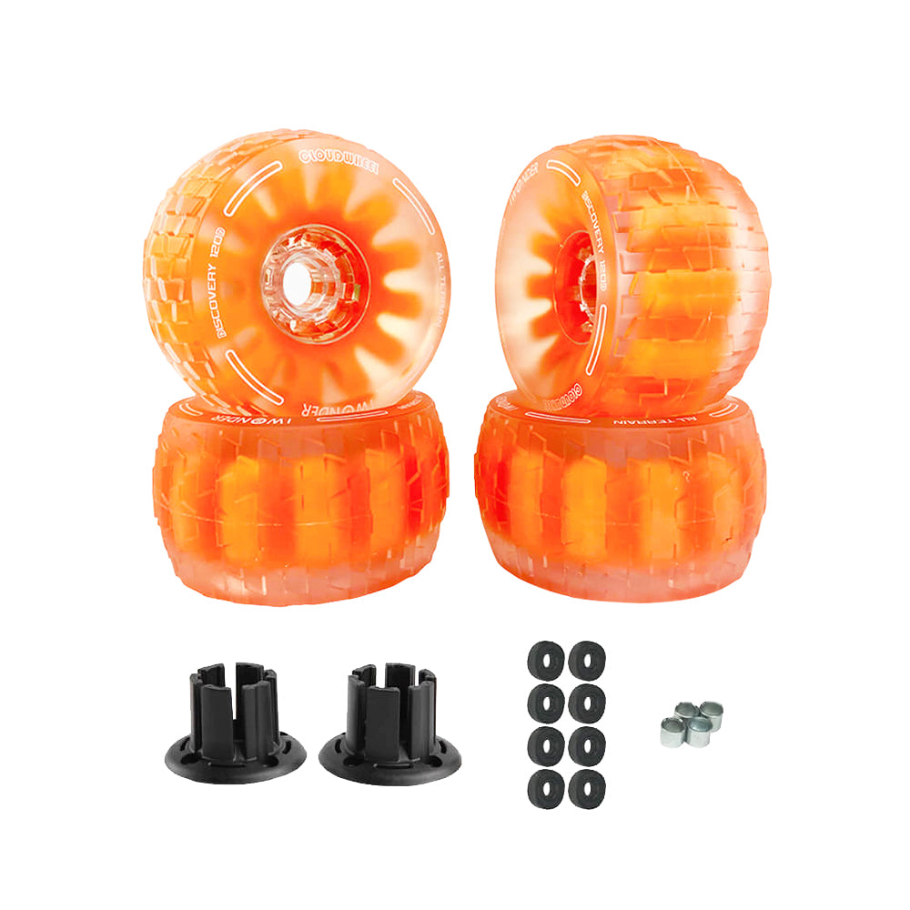 CLOUDWHEEL Discovery 120mm/105mm Urban All Terrain Off Road Electric Skateboard Wheels For Revel Kit Direct Drive Wheel Pulley Kit