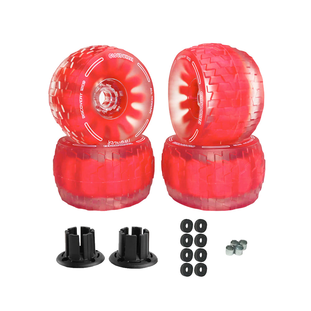 CLOUDWHEEL Discovery 120mm/105mm Urban All Terrain Off Road Electric Skateboard Wheels For Revel Kit Direct Drive Wheel Pulley Kit