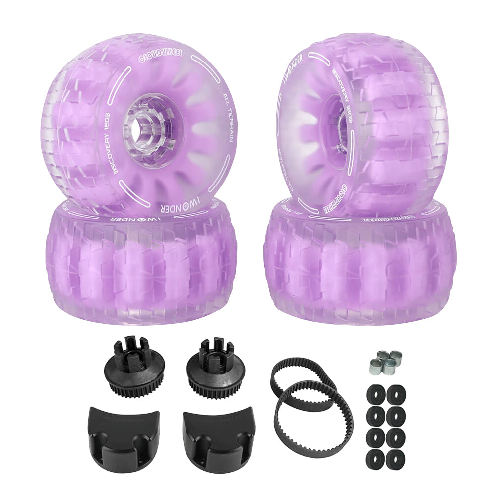 CLOUDWHEEL Discovery 120mm/105mm Urban All Terrain Off Road Electric Skateboard Wheels For Eovan Boards Wheel Pulley Kit