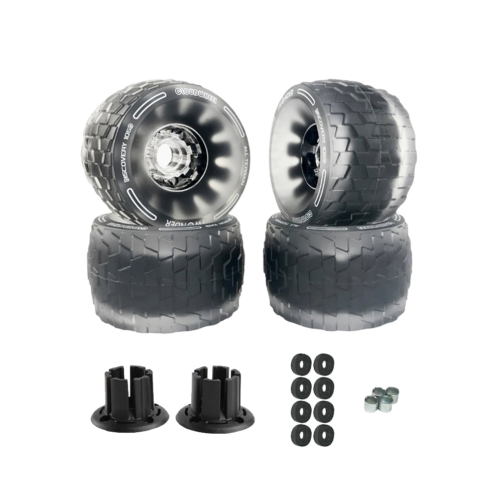 CLOUDWHEEL Discovery 120mm/105mm Urban All Terrain Off Road Electric Skateboard Wheels For Revel Kit Direct Drive Wheel Pulley Kit