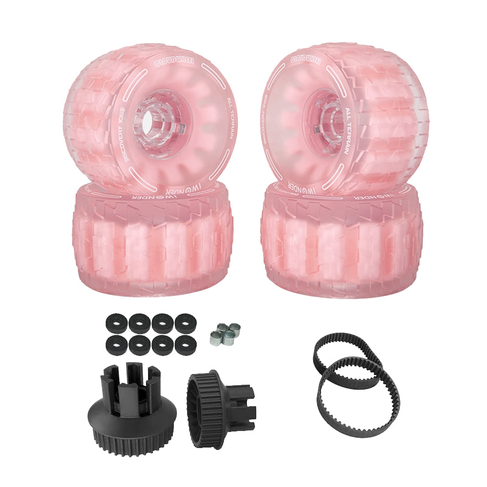 CLOUDWHEEL Discovery 120mm/105mm Urban All Terrain Off Road Electric Skateboard Wheels For Backfire Boards Wheel Pulley Kit