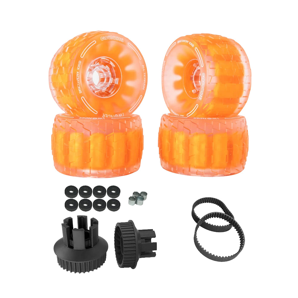 CLOUDWHEEL Discovery 120mm/105mm Urban All Terrain Off Road Electric Skateboard Wheels For Backfire Boards Wheel Pulley Kit