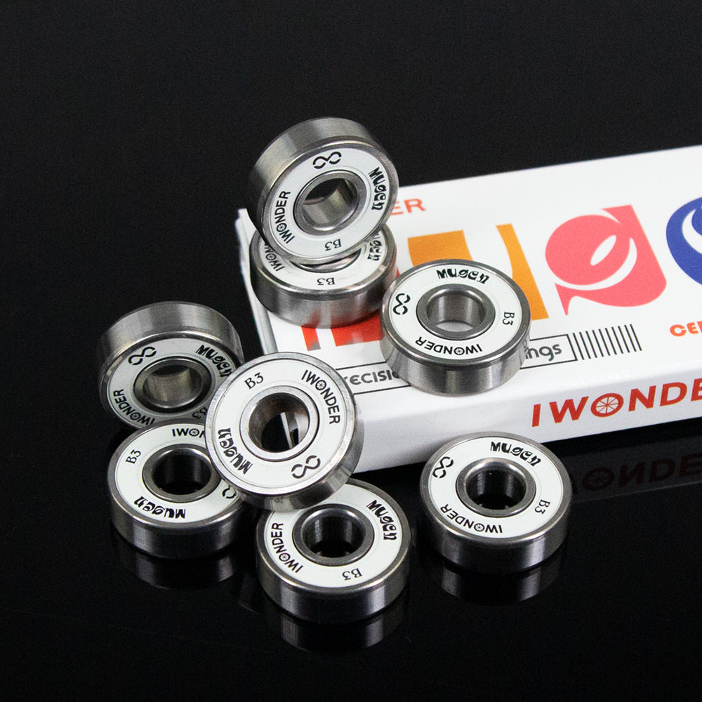 IWONDER MUGEN Precision Black Ceramic Skateboard Bearings