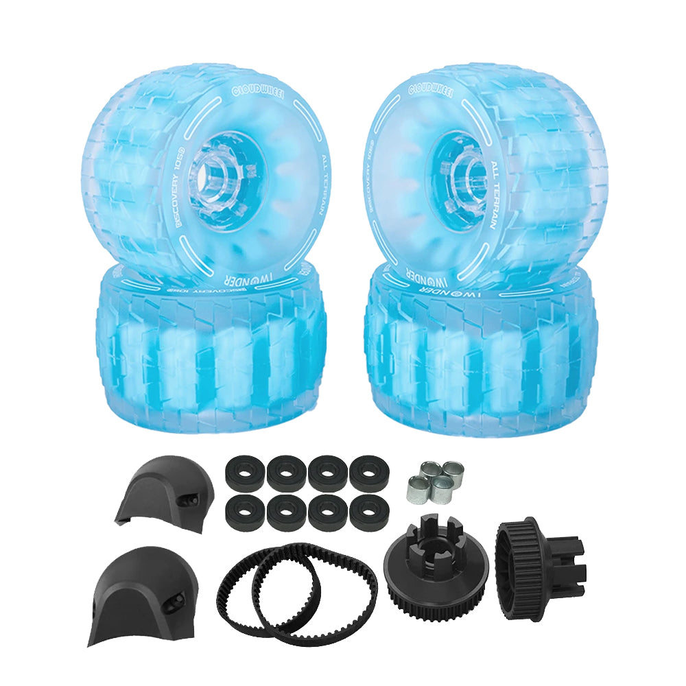 CLOUDWHEEL Discovery 120mm/105mm Urban All Terrain Off Road Electric Skateboard Wheels For Exway Boards Wheel Pulley Kit