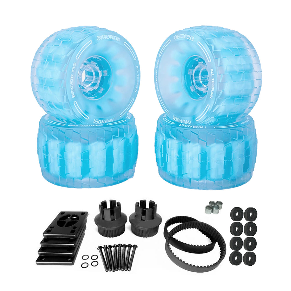 CLOUDWHEEL Discovery 120mm/105mm Urban All Terrain Off Road Electric Skateboard Wheels For Meepo Belt Board Wheel Pulley Kit