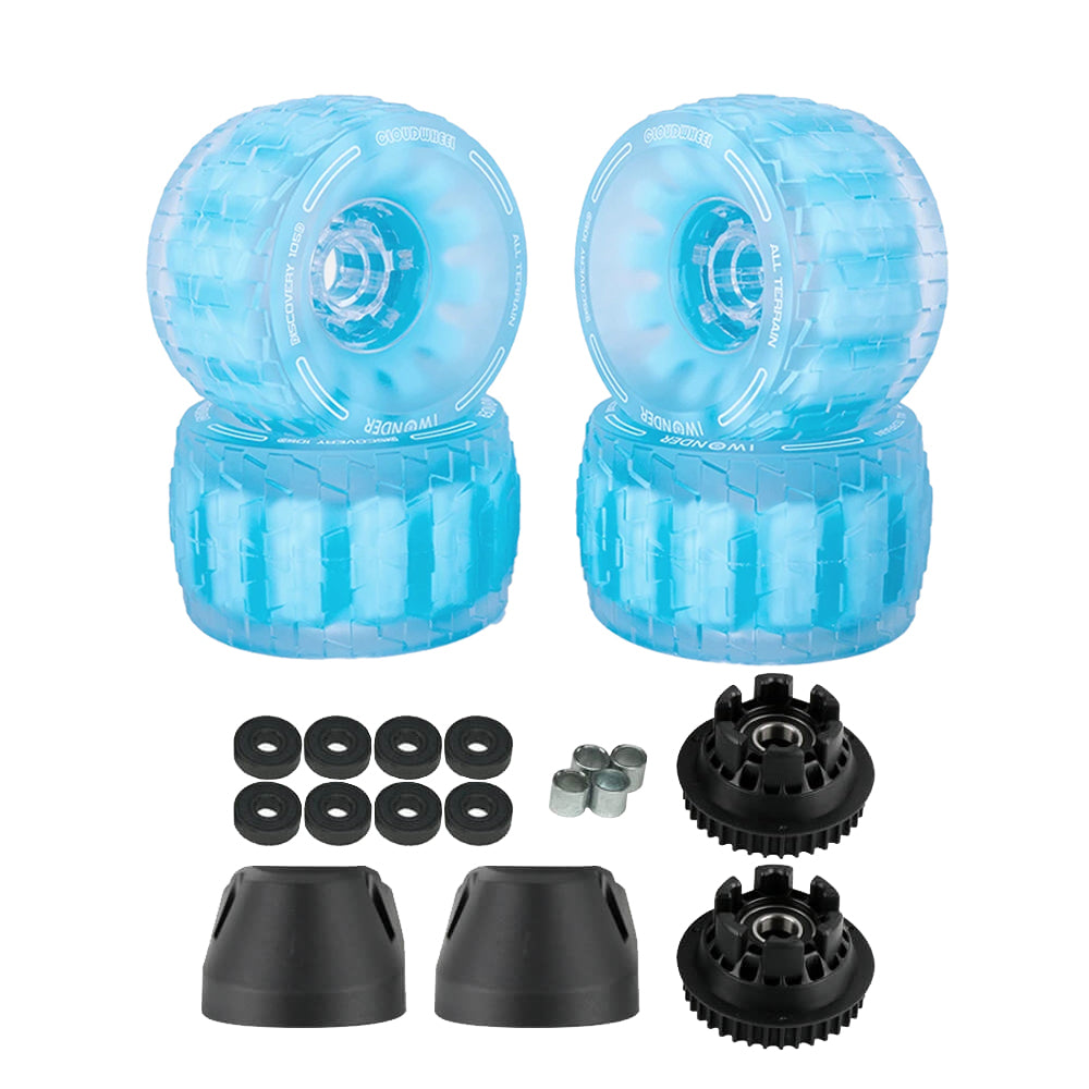 CLOUDWHEEL Discovery 120mm/105mm Urban All Terrain Off Road Electric Skateboard Wheels For Exway Boards Wheel Pulley Kit