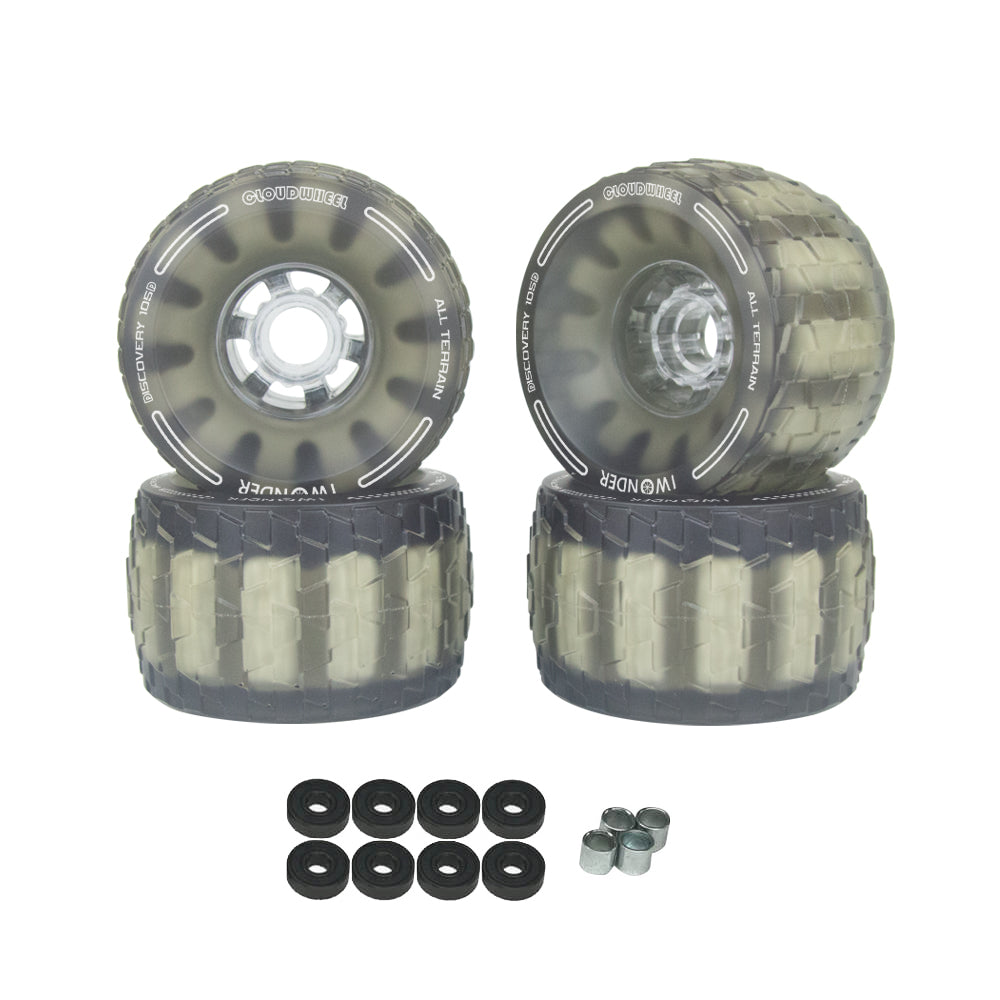 CLOUDWHEEL Discovery 120mm/105mm Urban All Terrain Off Road Electric Skateboard Wheels For Evolve Boards Wheel Pulley Kit