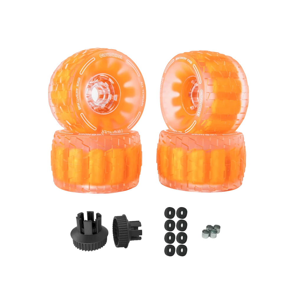 CLOUDWHEEL Discovery 120mm/105mm Urban All Terrain Off Road Electric Skateboard Wheels For WowGo Boards Wheel Pulley Kit