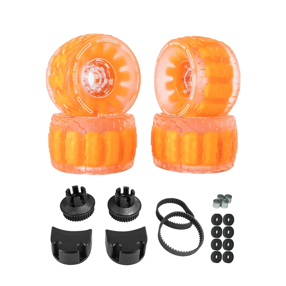 CLOUDWHEEL Discovery 120mm/105mm Urban All Terrain Off Road Electric Skateboard Wheels For Evolve Boards Wheel Pulley Kit