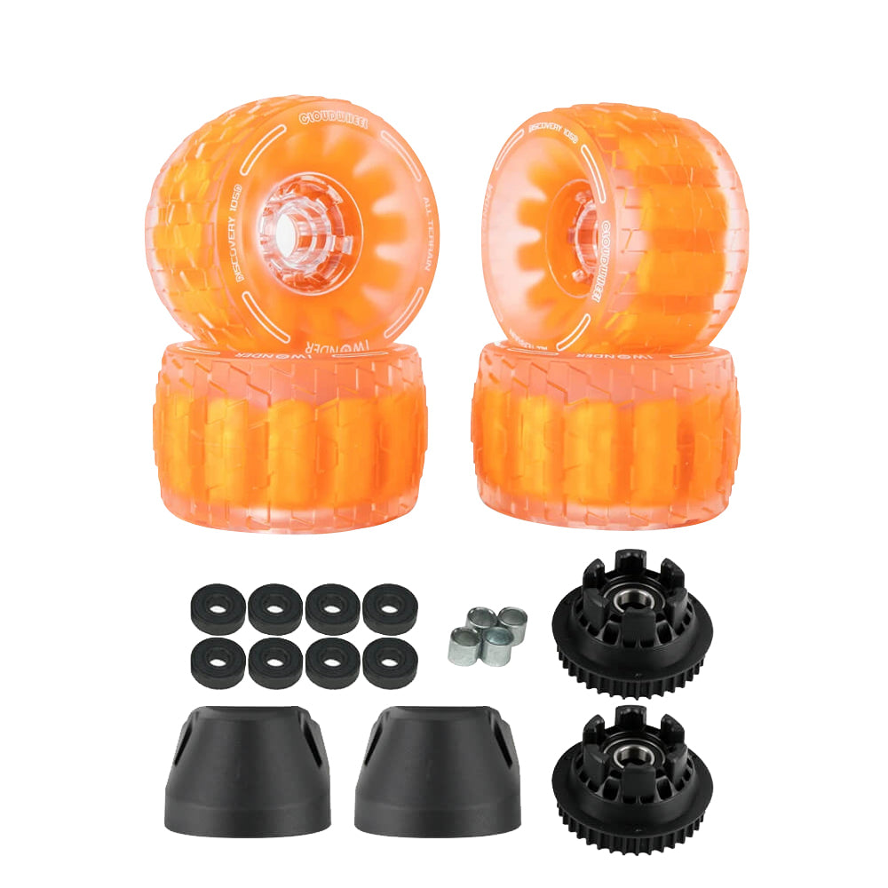 CLOUDWHEEL Discovery 120mm/105mm Urban All Terrain Off Road Electric Skateboard Wheels For Exway Boards Wheel Pulley Kit