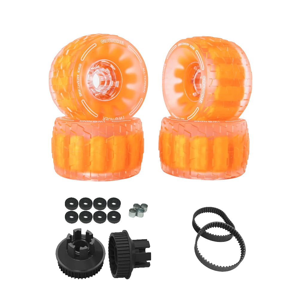 CLOUDWHEEL Discovery 120mm/105mm Urban All Terrain Off Road Electric Skateboard Wheels For B-ONE Boards Wheel Pulley Kit