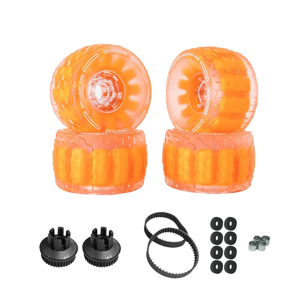 CLOUDWHEEL Discovery 120mm/105mm Urban All Terrain Off Road Electric Skateboard Wheels For WowGo Boards Wheel Pulley Kit