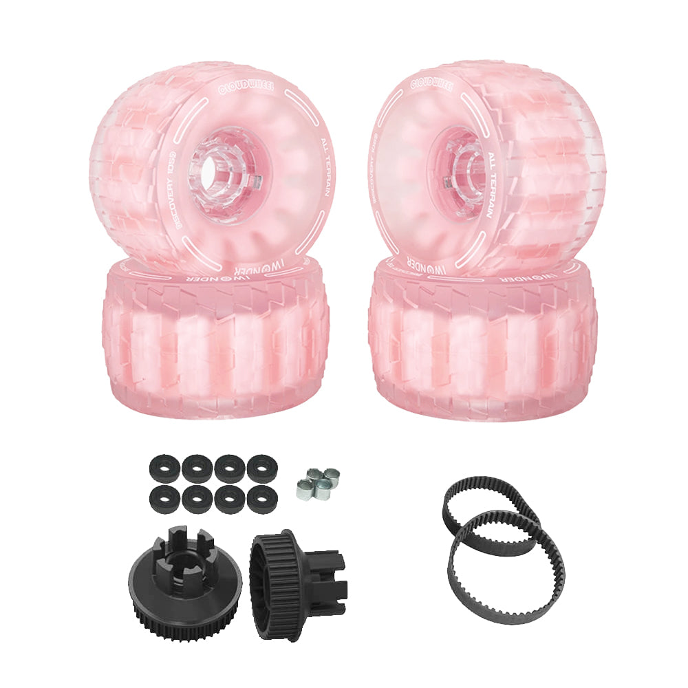 CLOUDWHEEL Discovery 120mm/105mm Urban All Terrain Off Road Electric Skateboard Wheels For B-ONE Boards Wheel Pulley Kit