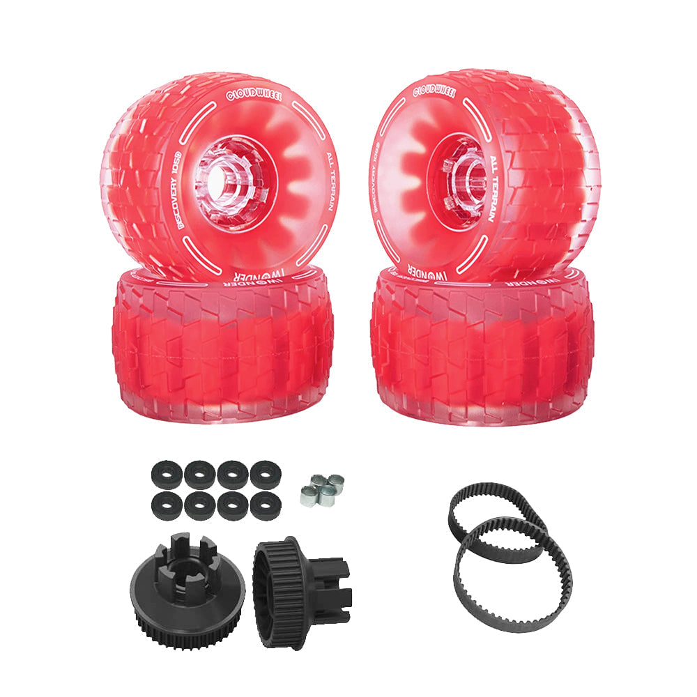 CLOUDWHEEL Discovery 120mm/105mm Urban All Terrain Off Road Electric Skateboard Wheels For B-ONE Boards Wheel Pulley Kit