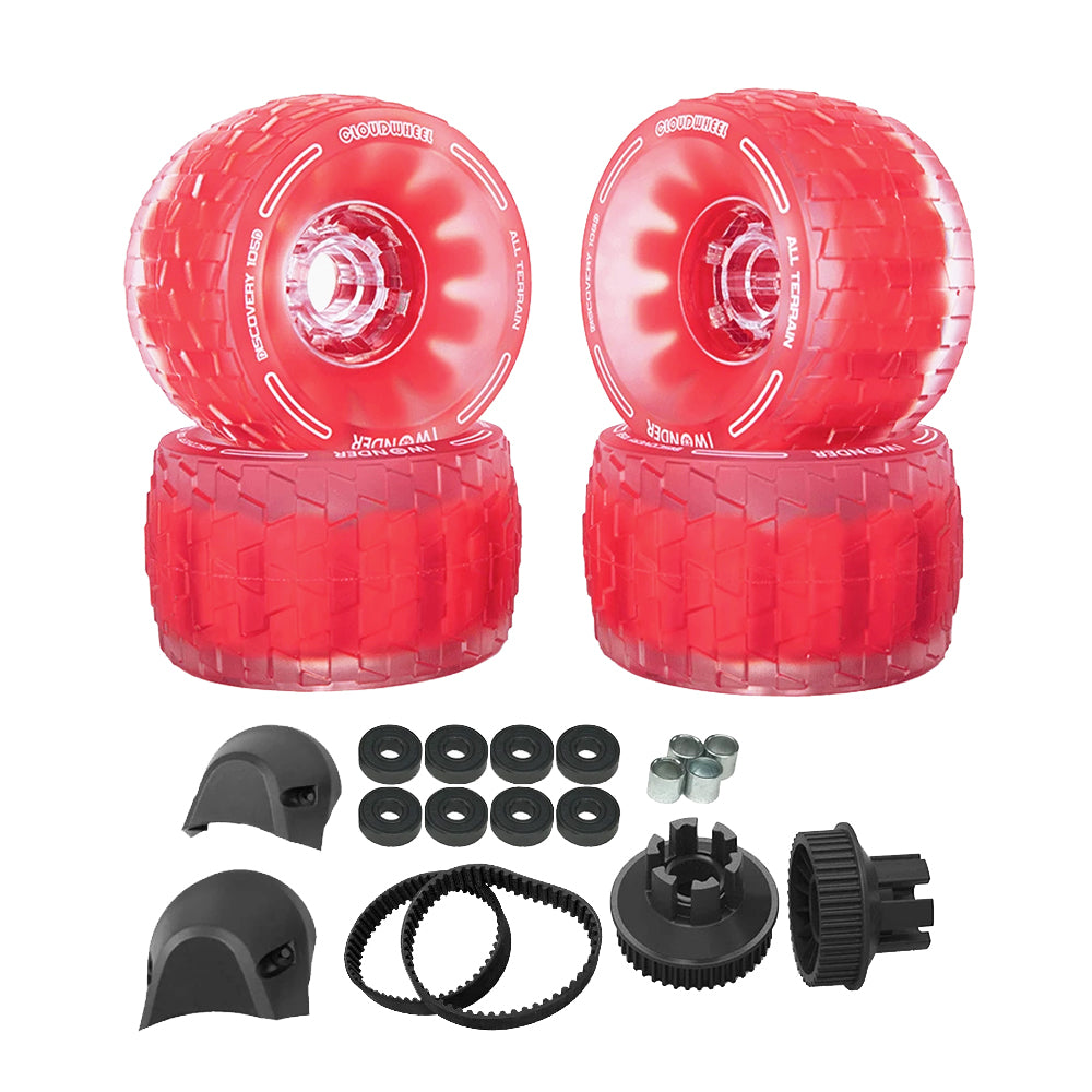 CLOUDWHEEL Discovery 120mm/105mm Urban All Terrain Off Road Electric Skateboard Wheels For Exway Boards Wheel Pulley Kit