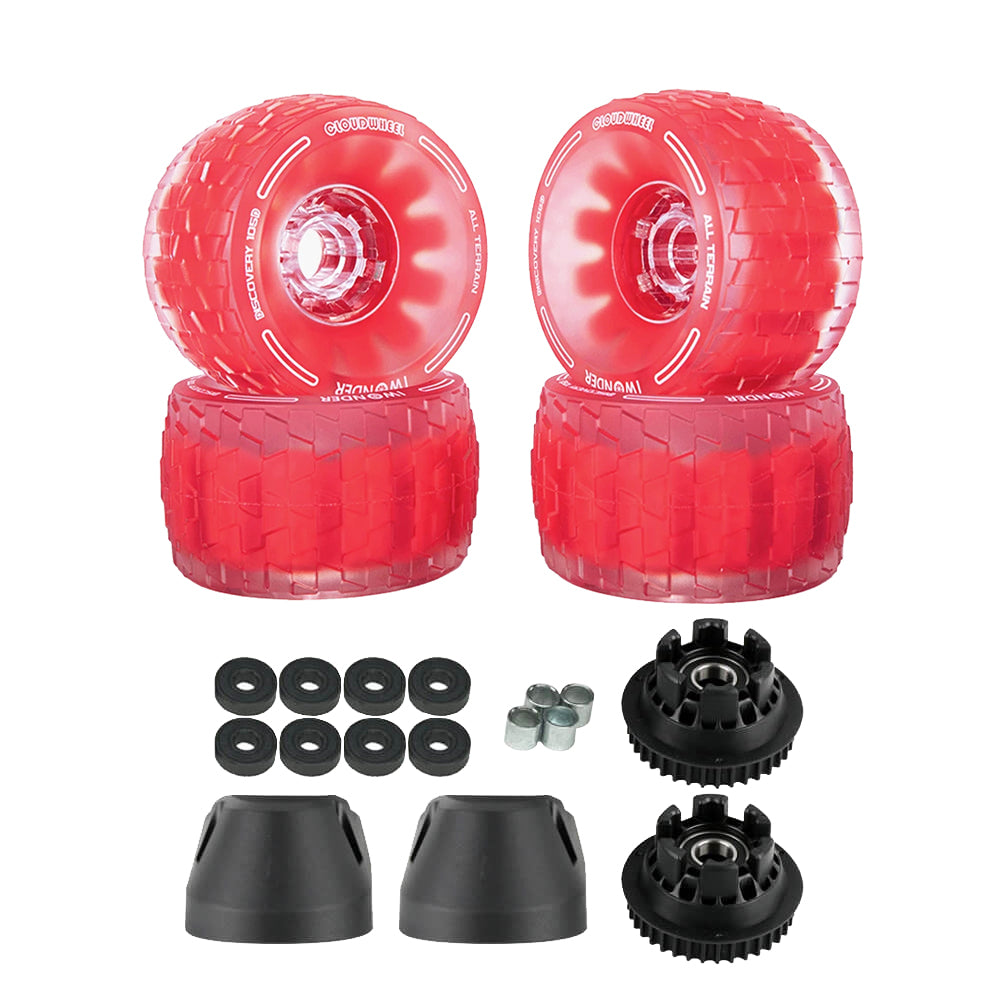 CLOUDWHEEL Discovery 120mm/105mm Urban All Terrain Off Road Electric Skateboard Wheels For Exway Boards Wheel Pulley Kit