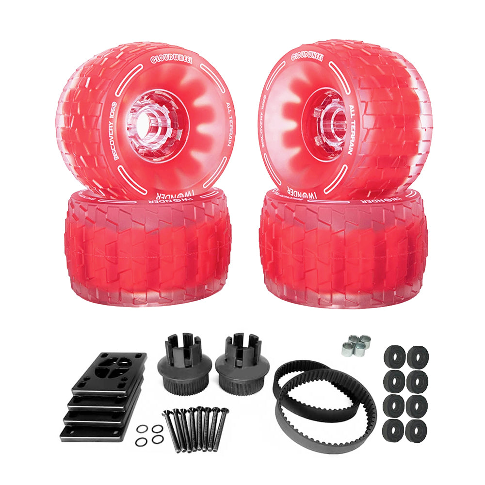 CLOUDWHEEL Discovery 120mm/105mm Urban All Terrain Off Road Electric Skateboard Wheels For Meepo Belt Board Wheel Pulley Kit