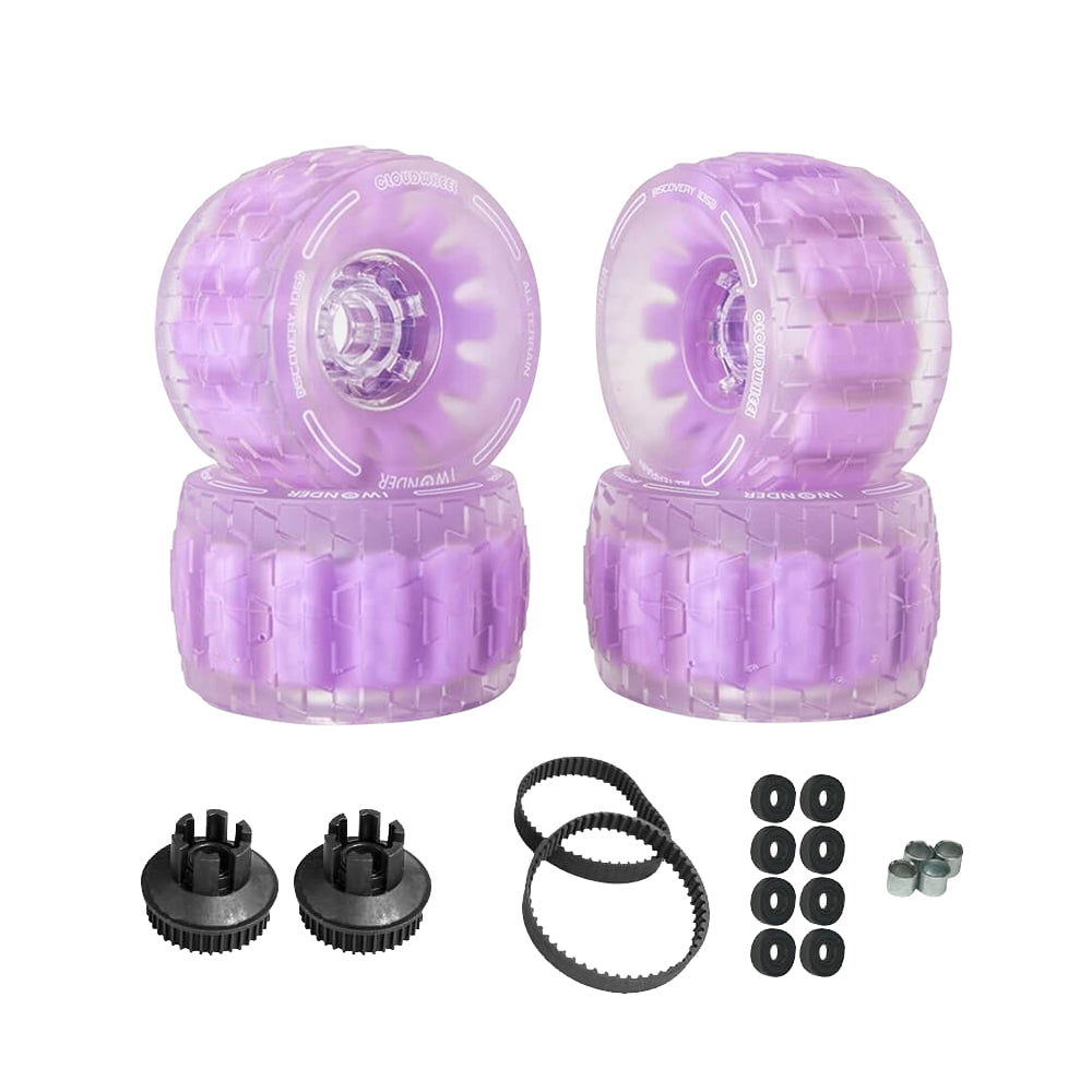 CLOUDWHEEL Discovery 120mm/105mm Urban All Terrain Off Road Electric Skateboard Wheels For WowGo Boards Wheel Pulley Kit