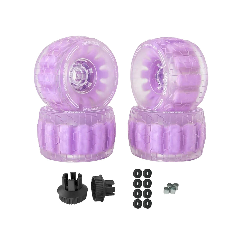 CLOUDWHEEL Discovery 120mm/105mm Urban All Terrain Off Road Electric Skateboard Wheels For WowGo Boards Wheel Pulley Kit