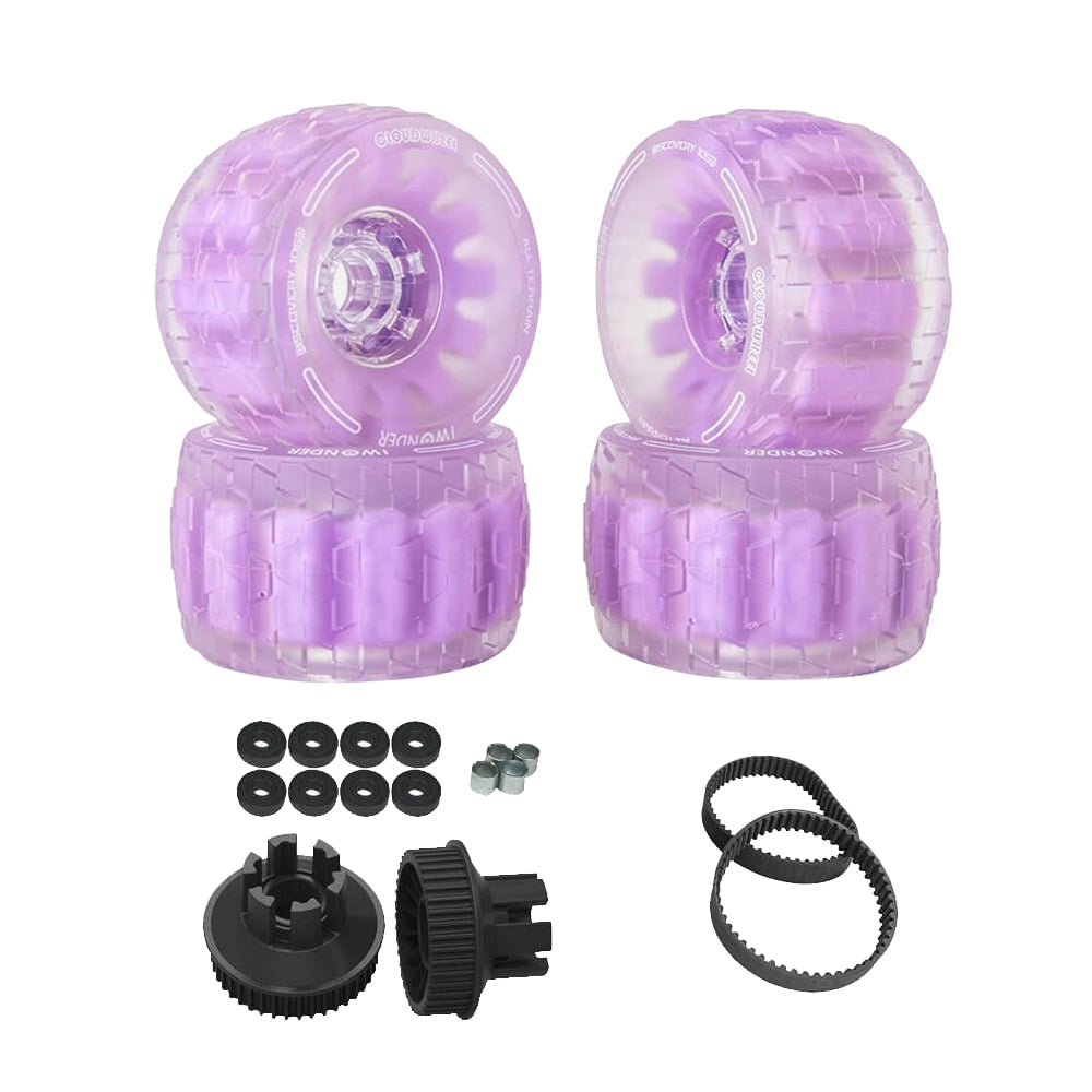 CLOUDWHEEL Discovery 120mm/105mm Urban All Terrain Off Road Electric Skateboard Wheels For B-ONE Boards Wheel Pulley Kit