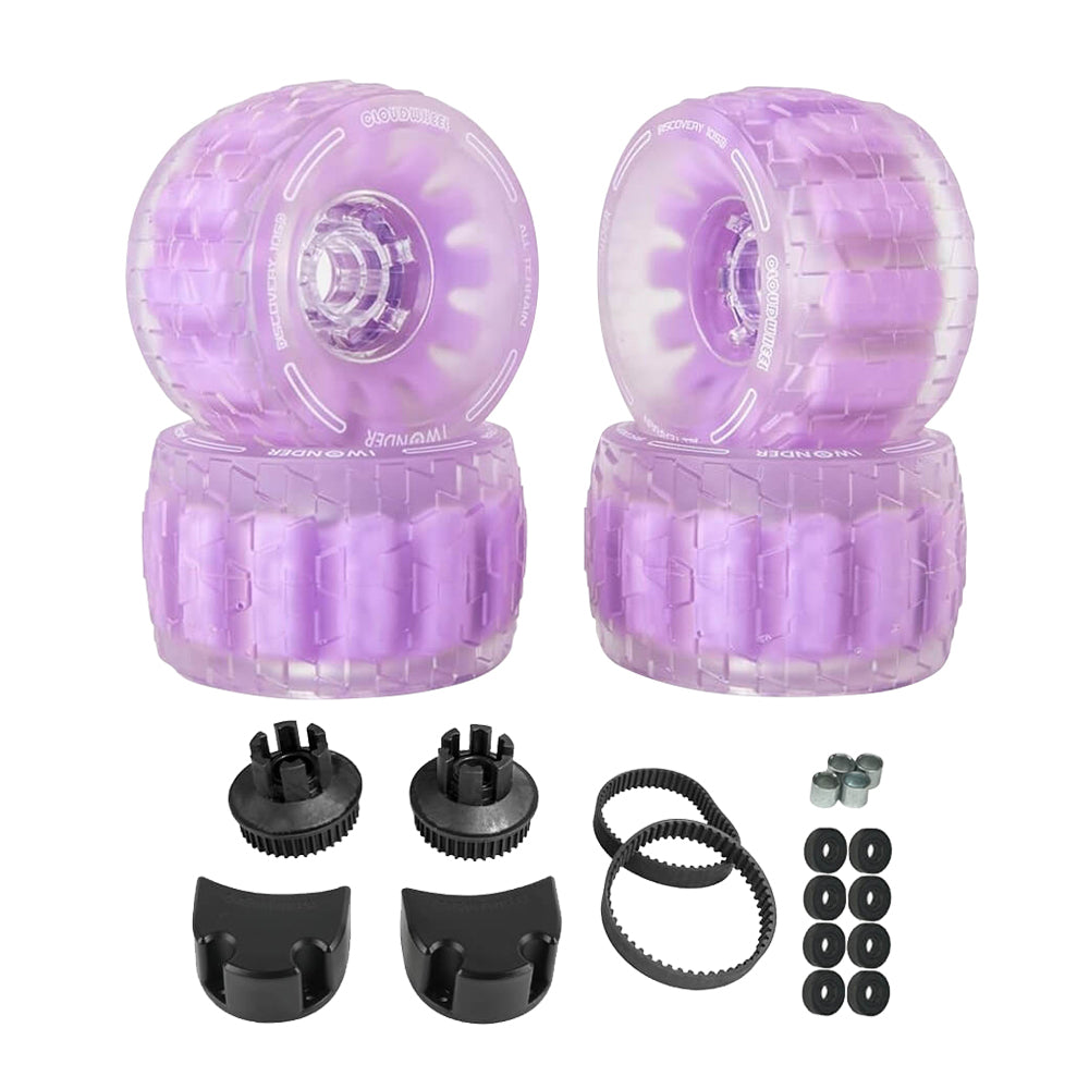 CLOUDWHEEL Discovery 120mm/105mm Urban All Terrain Off Road Electric Skateboard Wheels For Evolve Boards Wheel Pulley Kit