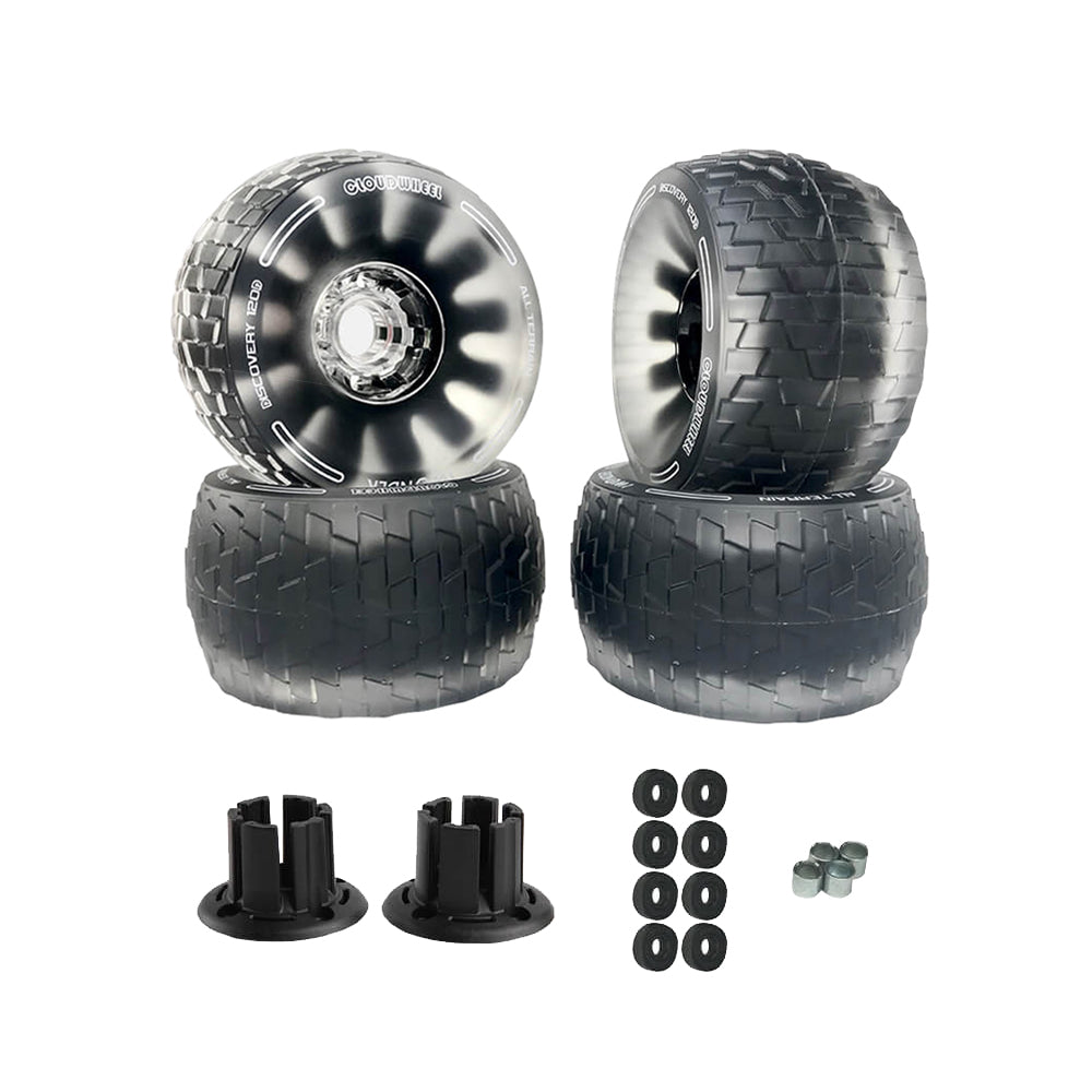 CLOUDWHEEL Discovery 120mm/105mm Urban All Terrain Off Road Electric Skateboard Wheels For Revel Kit Direct Drive Wheel Pulley Kit