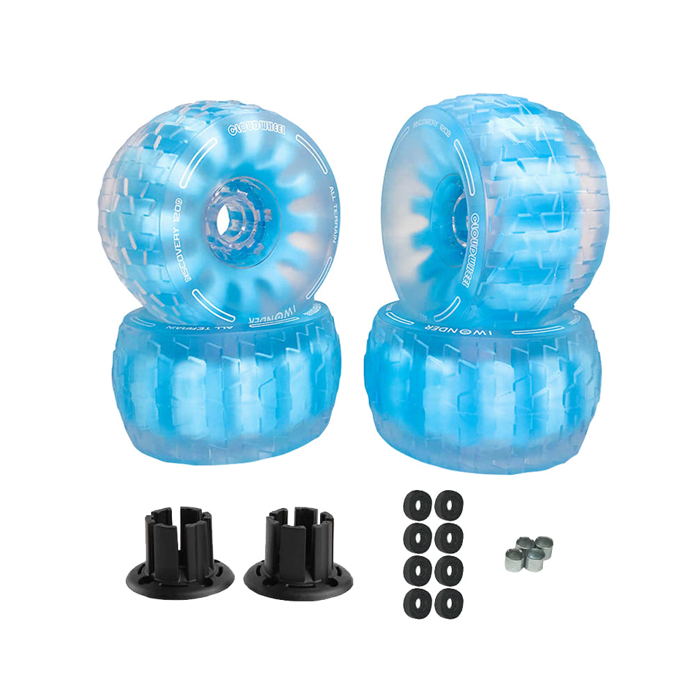 CLOUDWHEEL Discovery 120mm/105mm Urban All Terrain Off Road Electric Skateboard Wheels For Revel Kit Direct Drive Wheel Pulley Kit