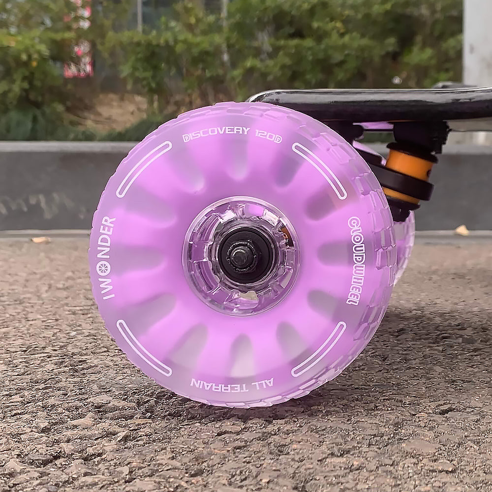 CLOUDWHEEL Discovery 120mm/105mm Urban All Terrain Off Road Electric Skateboard Wheels For Meepo Belt Board Wheel Pulley Kit