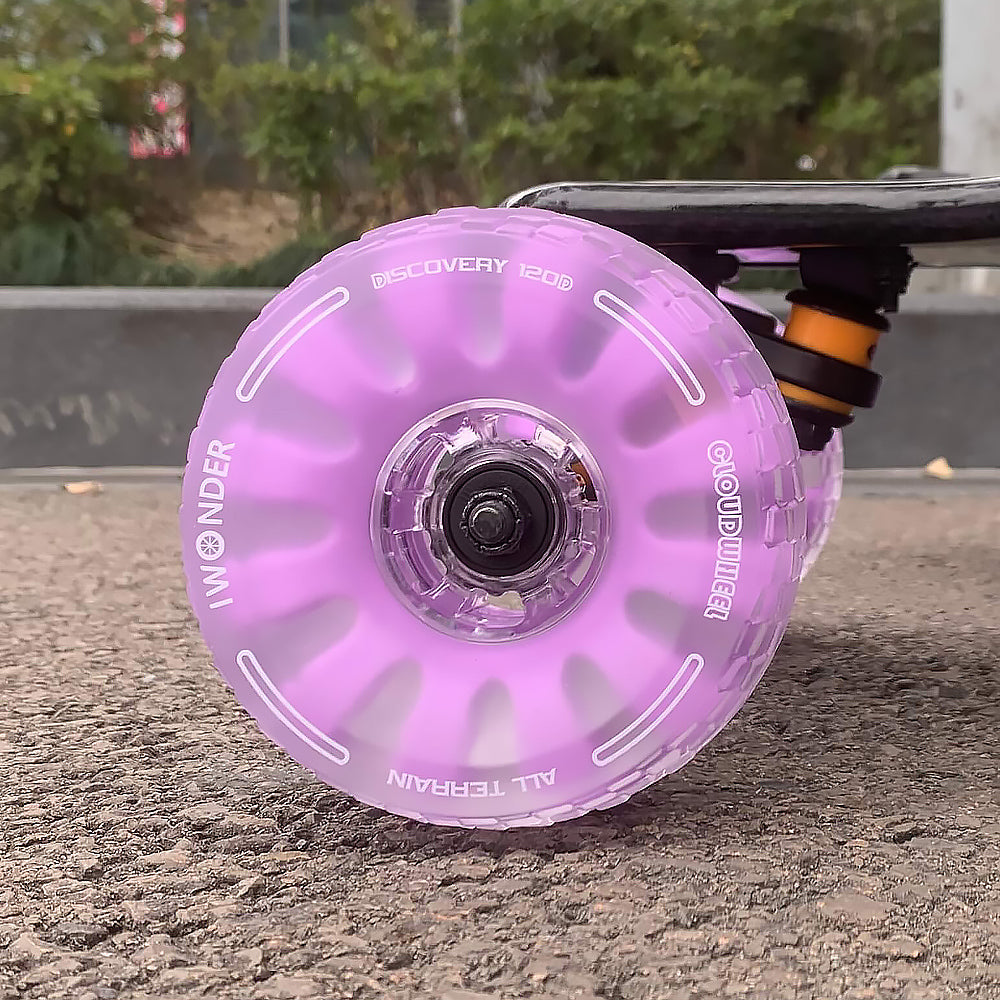 CLOUDWHEEL Discovery 120mm/105mm Urban All Terrain Off Road Electric Skateboard Wheels For WowGo Boards Wheel Pulley Kit