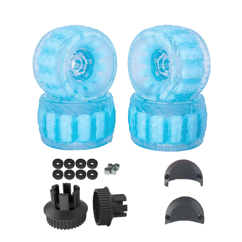 CLOUDWHEEL Discovery 120mm/105mm Urban All Terrain Off Road Electric Skateboard Wheels For Apsuboards Belt Drive Wheel Pulley Kit