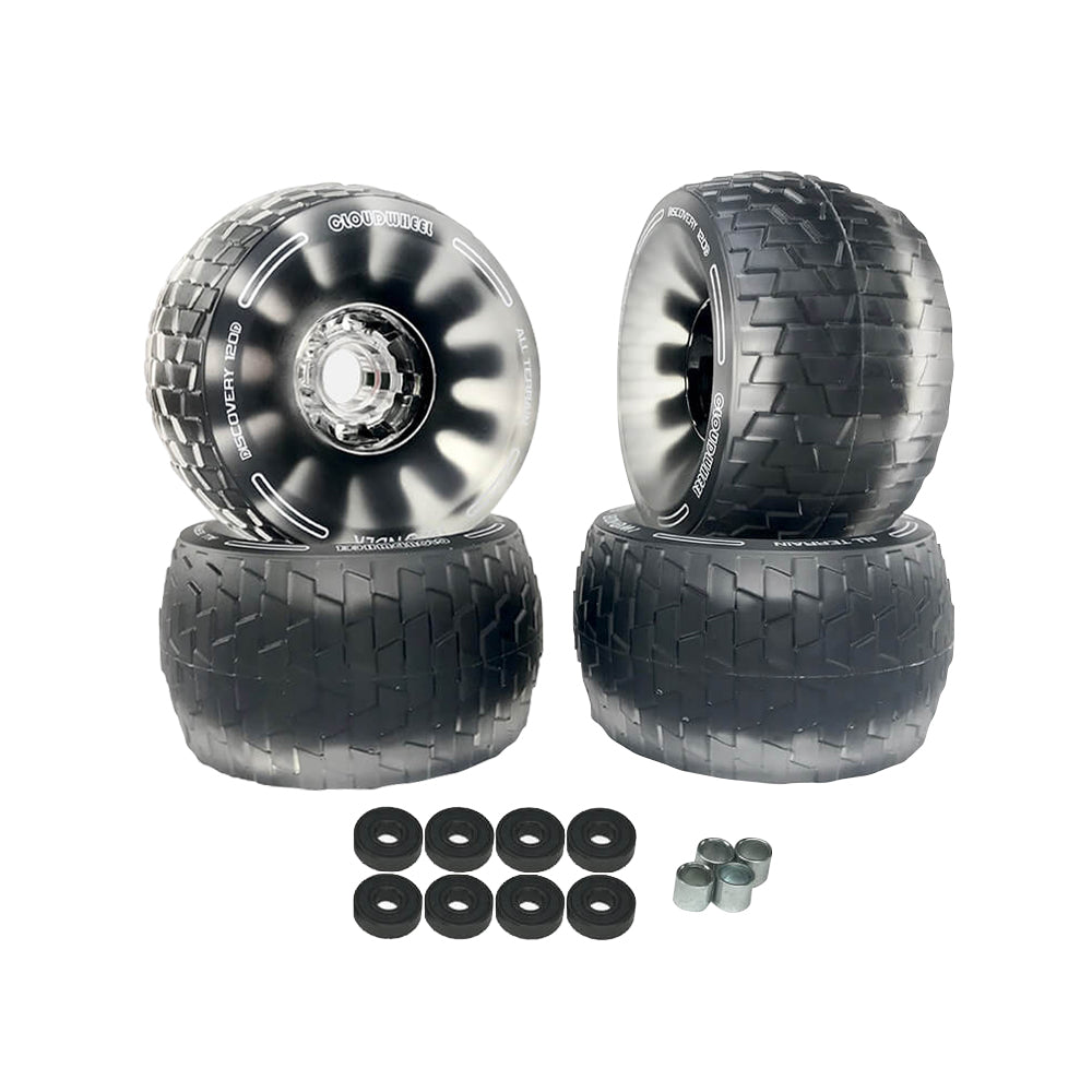 CLOUDWHEEL Discovery 120mm/105mm Urban All Terrain Off Road Electric Skateboard Wheels For Evolve Boards Wheel Pulley Kit