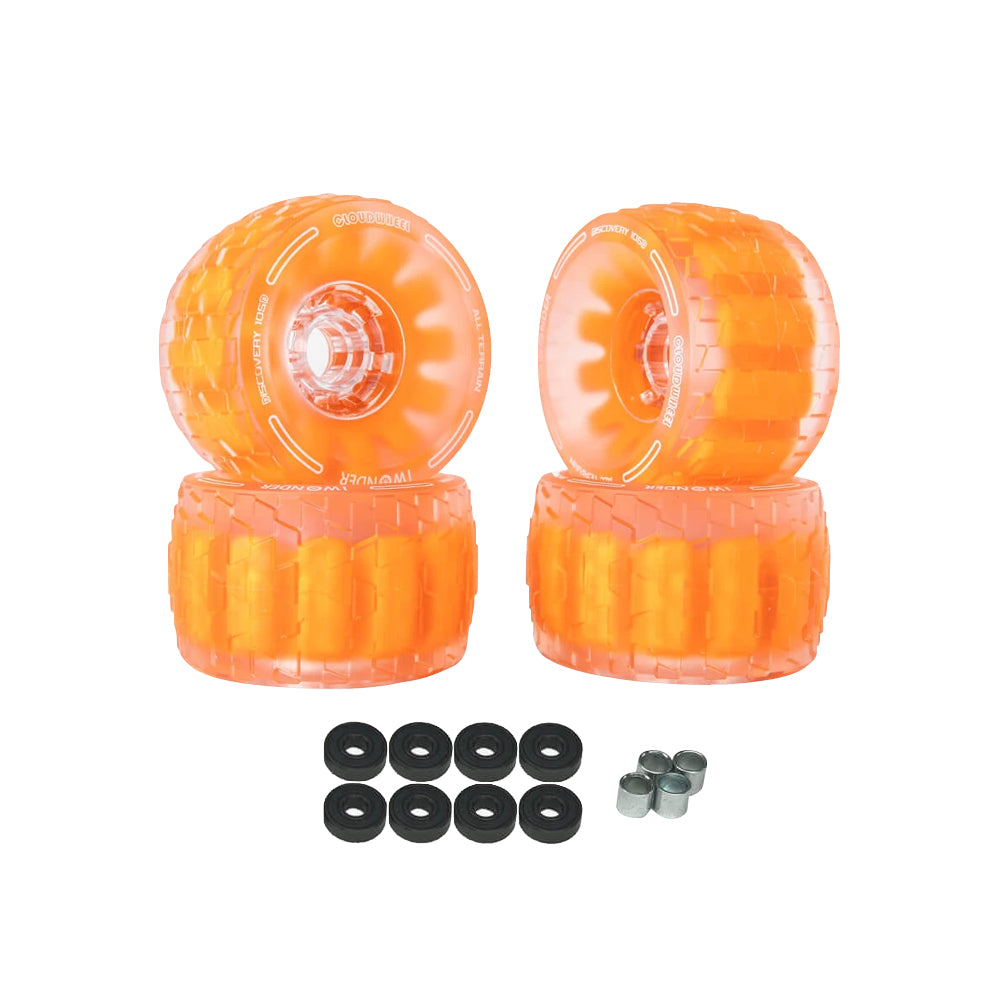 CLOUDWHEEL Discovery 120mm/105mm Urban All Terrain Off Road Electric Skateboard Wheels For WowGo Boards Wheel Pulley Kit