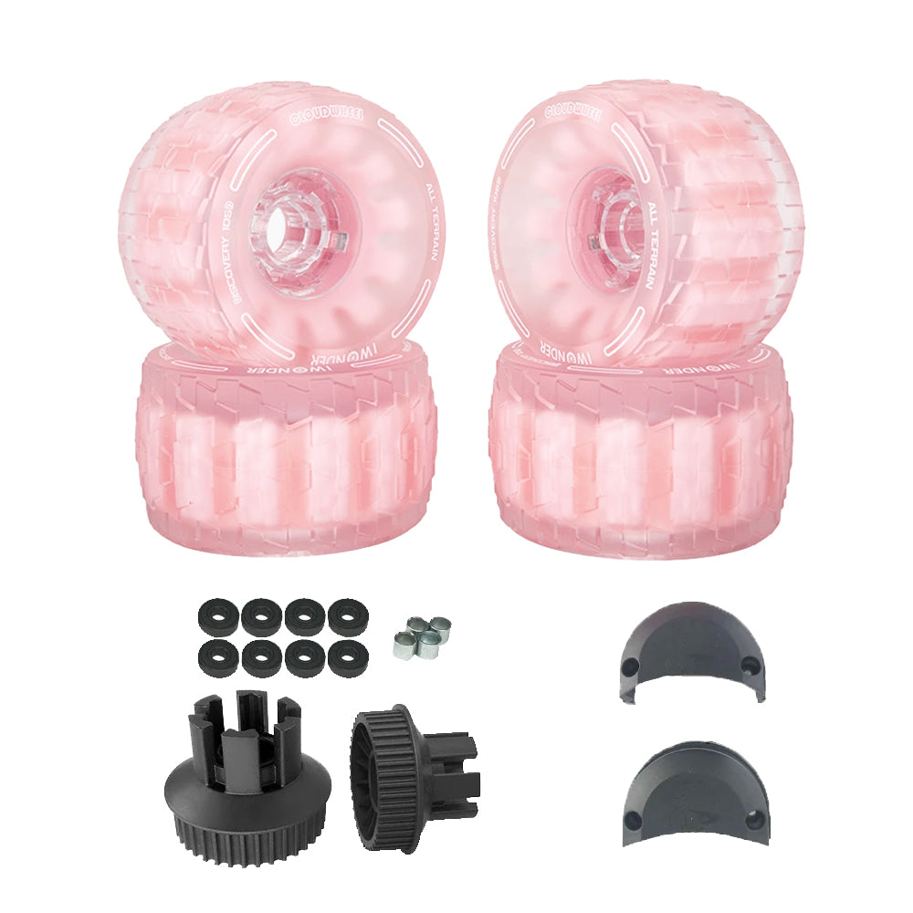 CLOUDWHEEL Discovery 120mm/105mm Urban All Terrain Off Road Electric Skateboard Wheels For Apsuboards Belt Drive Wheel Pulley Kit