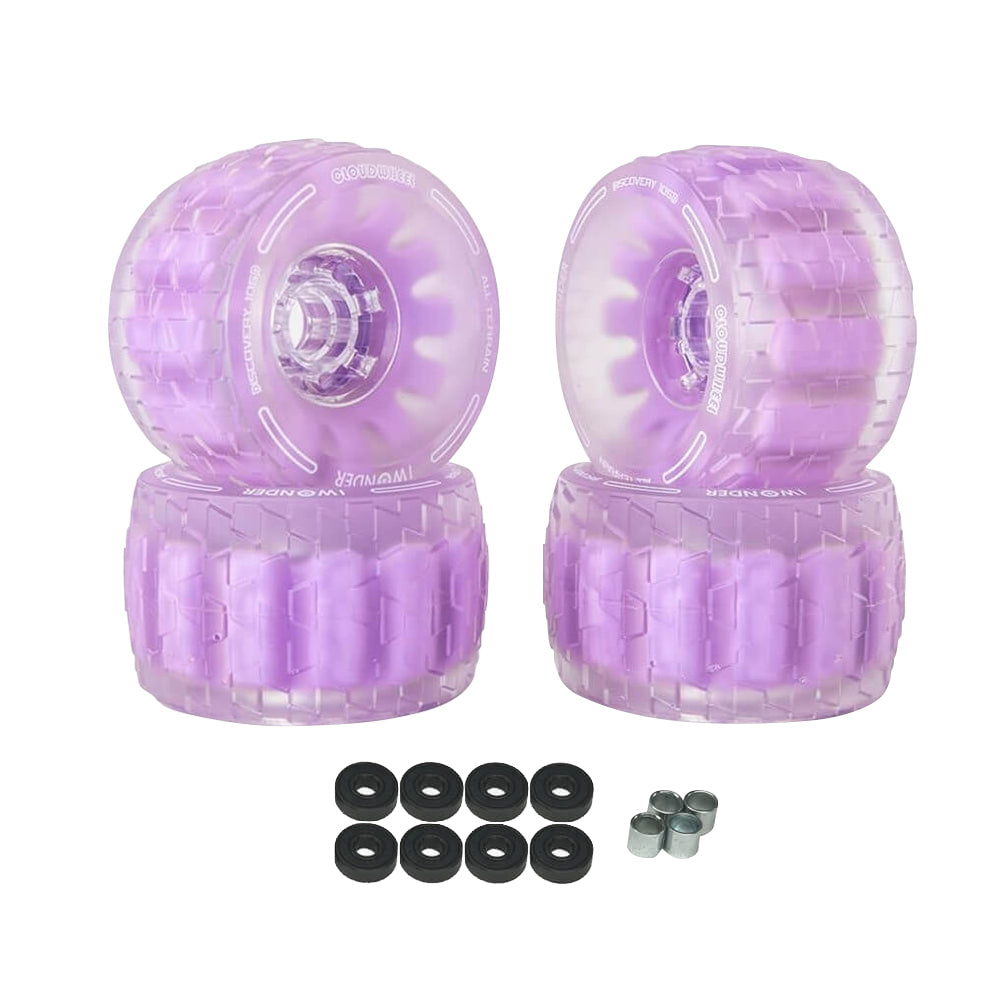 CLOUDWHEEL Discovery 120mm/105mm Urban All Terrain Off Road Electric Skateboard Wheels For WowGo Boards Wheel Pulley Kit